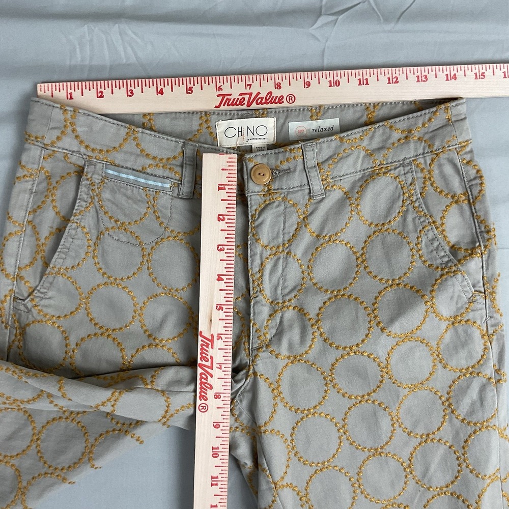 Chino‎ By Anthropologie Embroidered Women's 27 - Picture 3 of 8